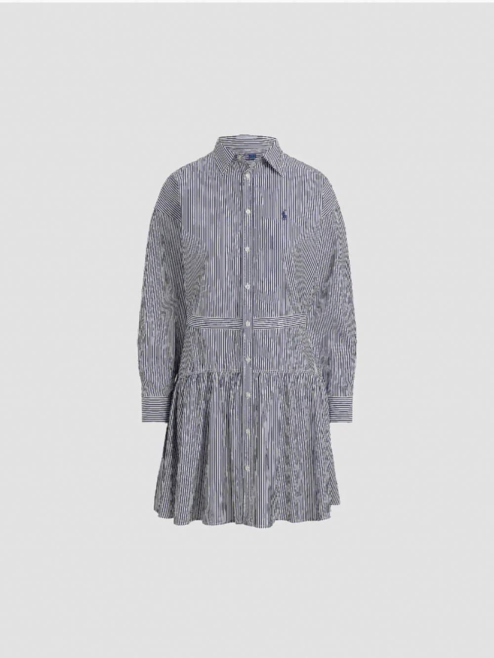Polo Ralph Lauren Pinstriped Cotton Shirtdress NWT 8